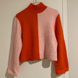 & other stories Stockholm atelier color block turtleneck sweater - S